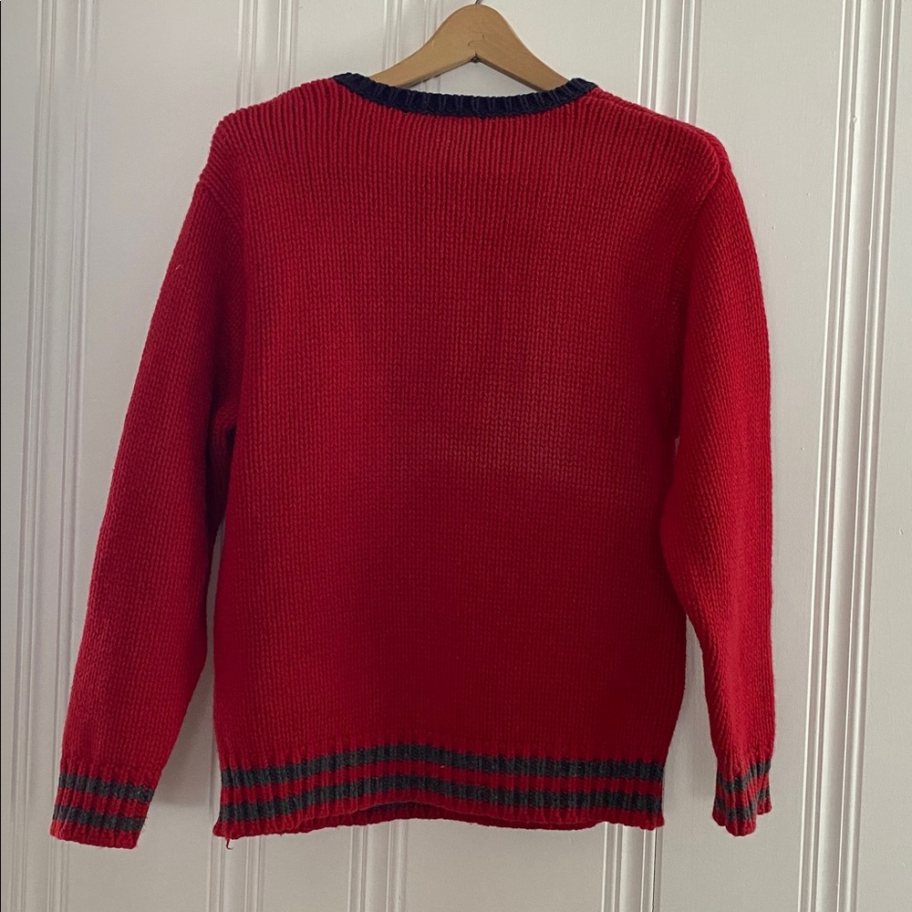 GAP kids XL Red Snowflake Crew Neck Sweater Perfect for pictures/ flaws - Picture 2 of 12